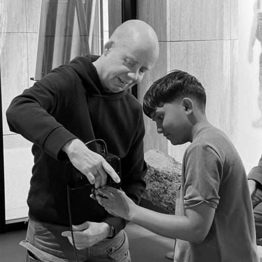 Familie fotoshoot bij Studio Hoge Heren - Hasselblad camera instellen